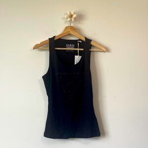 GUESS Sleek Black Tank Top